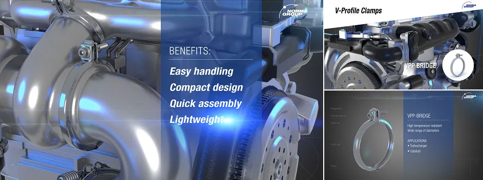 Mässfilm för V-Profile Clamps