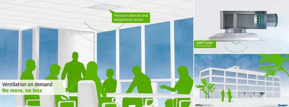 Swegon-Mässmaterial och webbpresentation